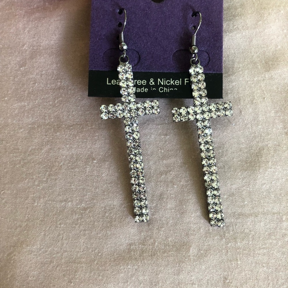 Cross earrings